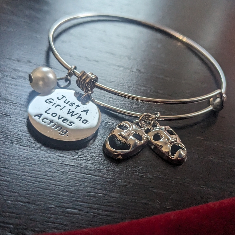 Just a Girl who Loves Acting Adjustable Bracelet